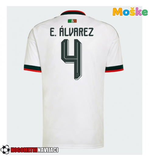 Moške Nogometnih dresov Mehika Edson Alvarez #4 Gostujoči SP 2026 Kratki rokavi Moške Nogometnih dresov Mehika Edson Alvarez #4 Gostujoči SP 2026 Kratki rokavi